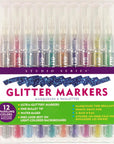Set Lapices - 12 Marcadores Glitter