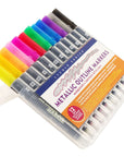 Set Lapices - 12 Outliner Metalizados