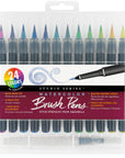 Set Lapices - 24 Watercolor Brush Pen