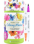 Set Lapices - 60 Dual Tip Pen Color