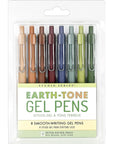 Set Lapices - 8 Gel Pens Earth (Tierra)