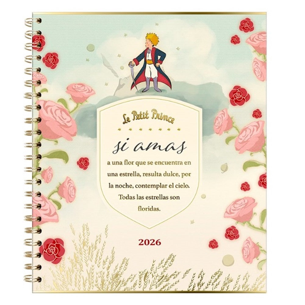 Agenda 2026 Principito - Diaria - Cuaderno Anillado