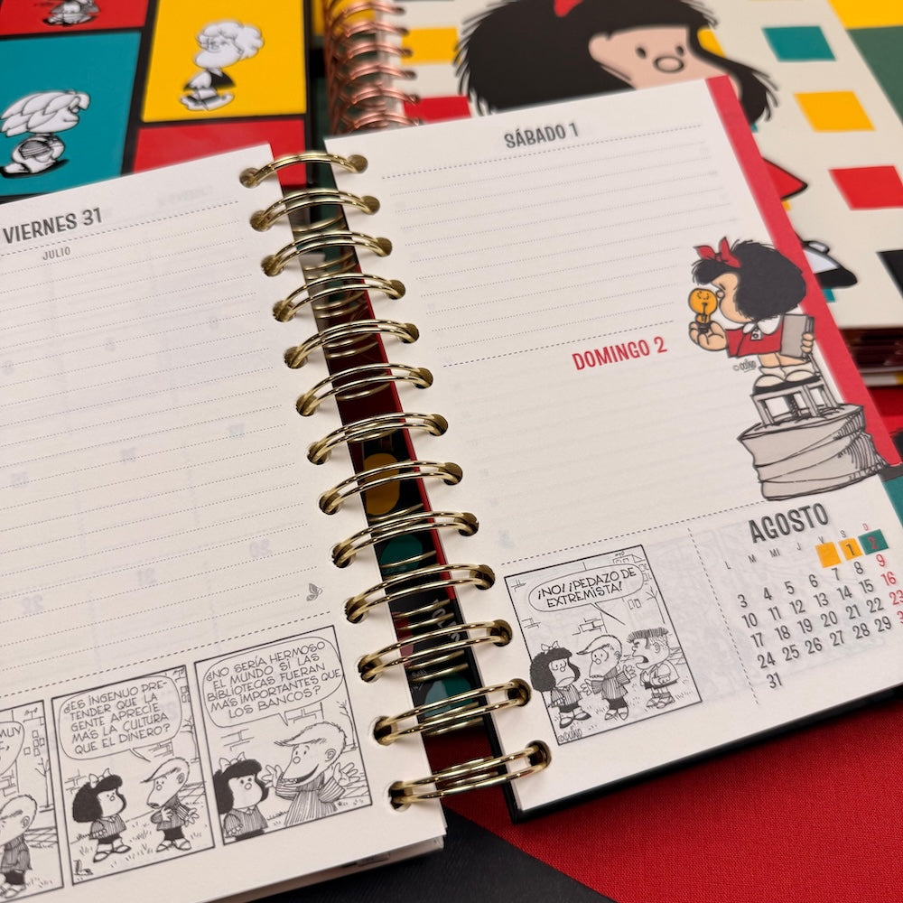 Agenda 2026 Mafalda - Diaria - Book Anillado