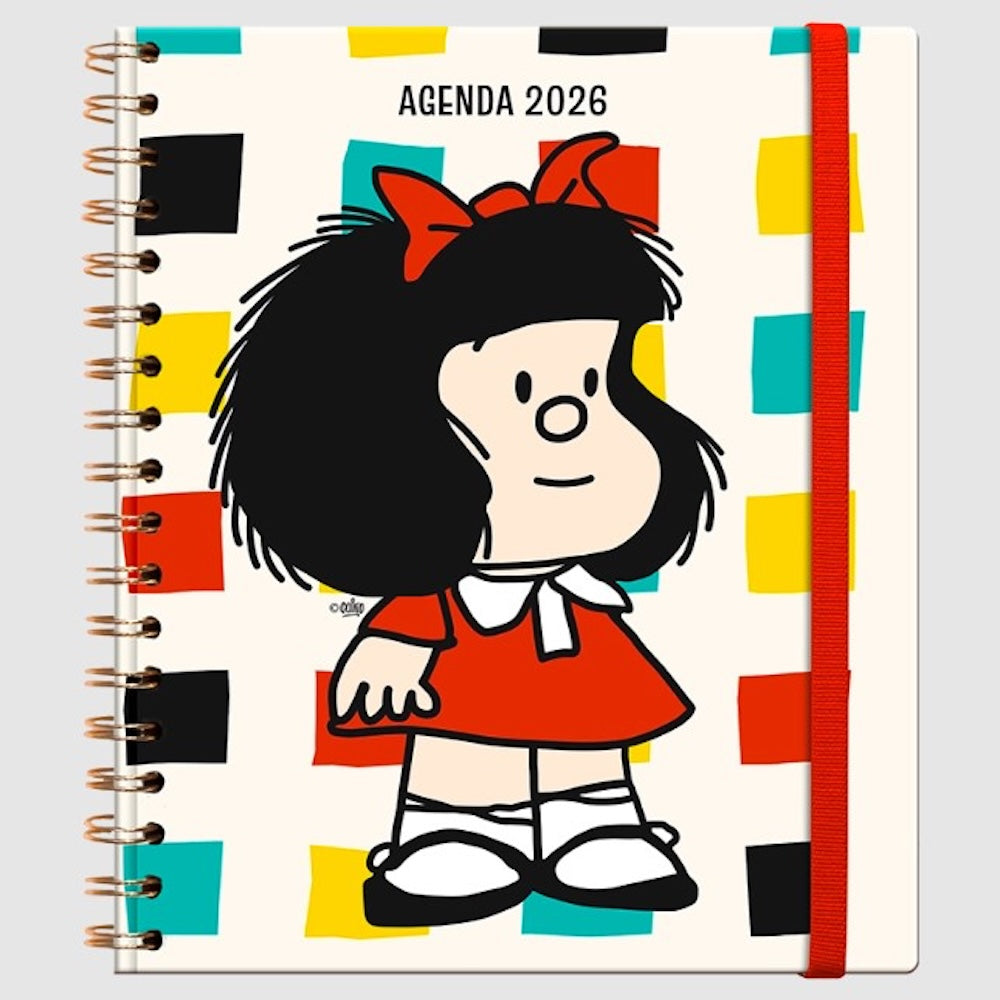 Agenda 2026 Mafalda - Diaria - Cuaderno Anillado