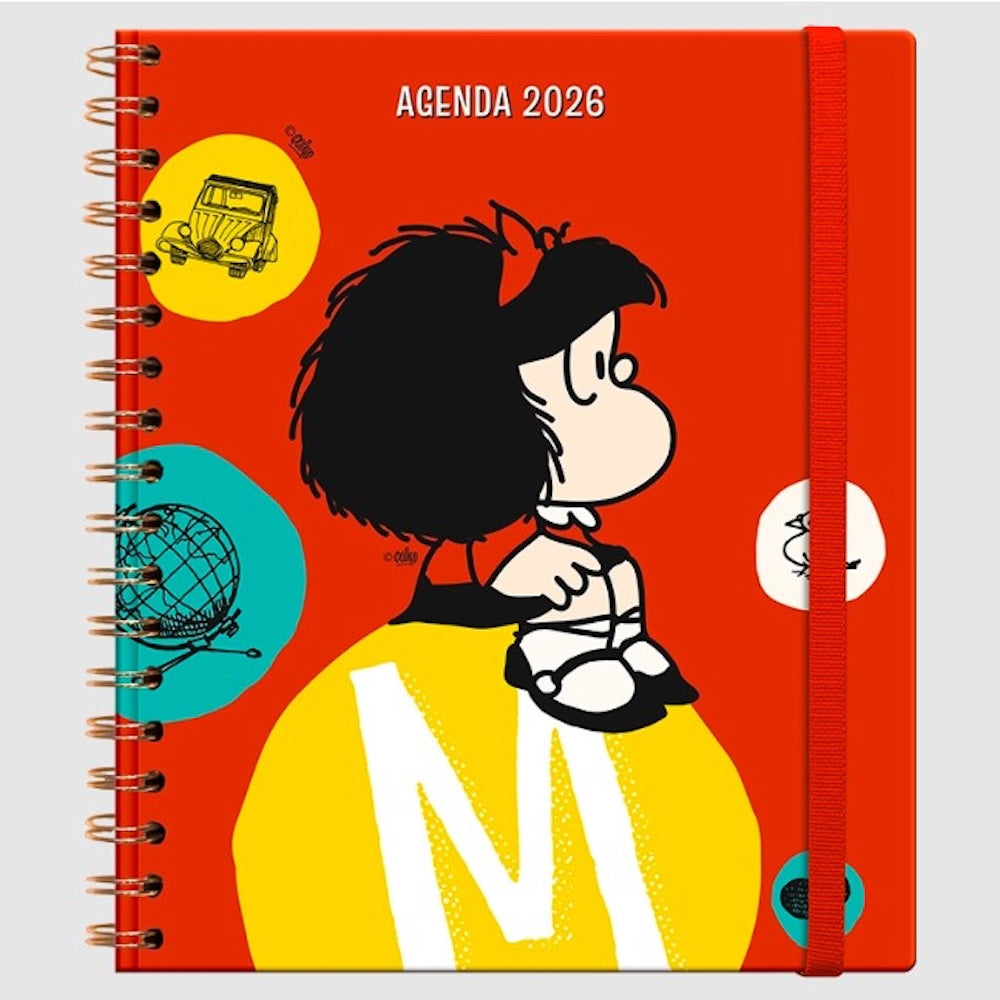 Agenda 2026 Mafalda - Semanal - Cuaderno Anillado