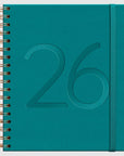 Agenda 2026 PU Anillada - Diaria - Turquesa