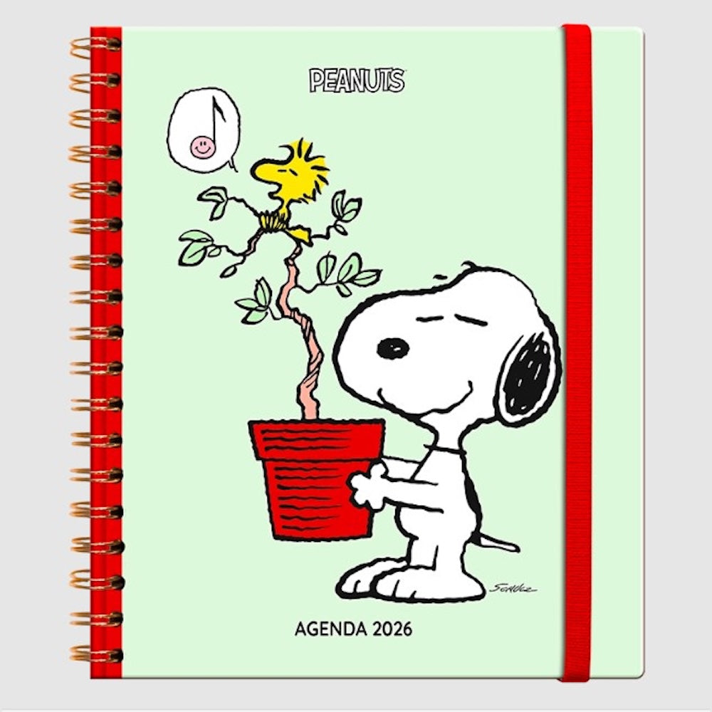 Agenda 2026 Snoopy - Semanal - Cuaderno Anillado