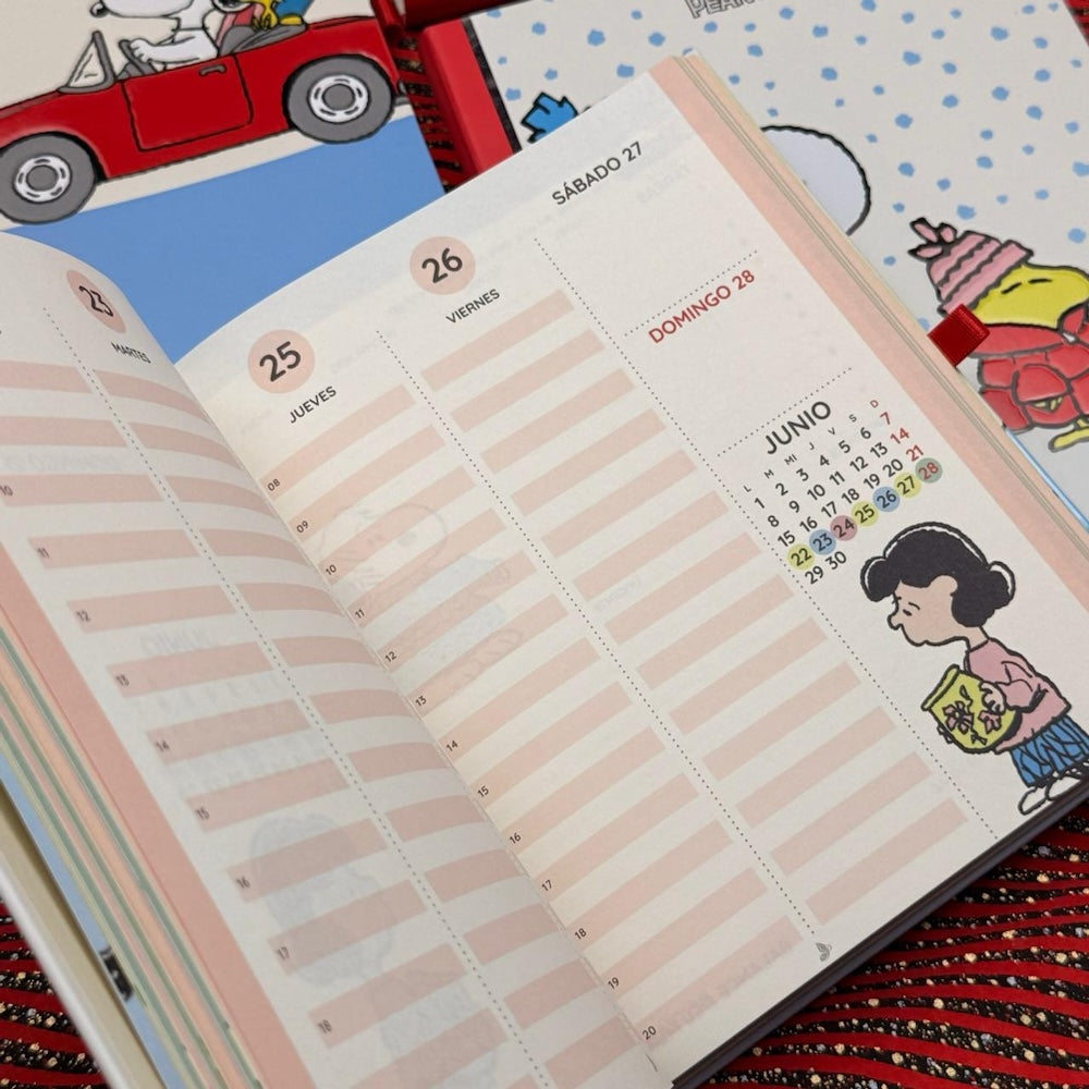 Agenda 2026 Snoopy - Semanal - Cuaderno Empastado