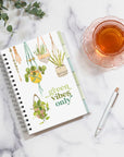 Libreta Anillada Grande Green Vibes Only