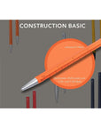 Bolígrafo Construction Basic - Naranjo