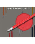 Bolígrafo Construction Basic - Rojo