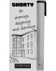 Portaminas 3.15mm Shorty - Blanco con Clip Negro