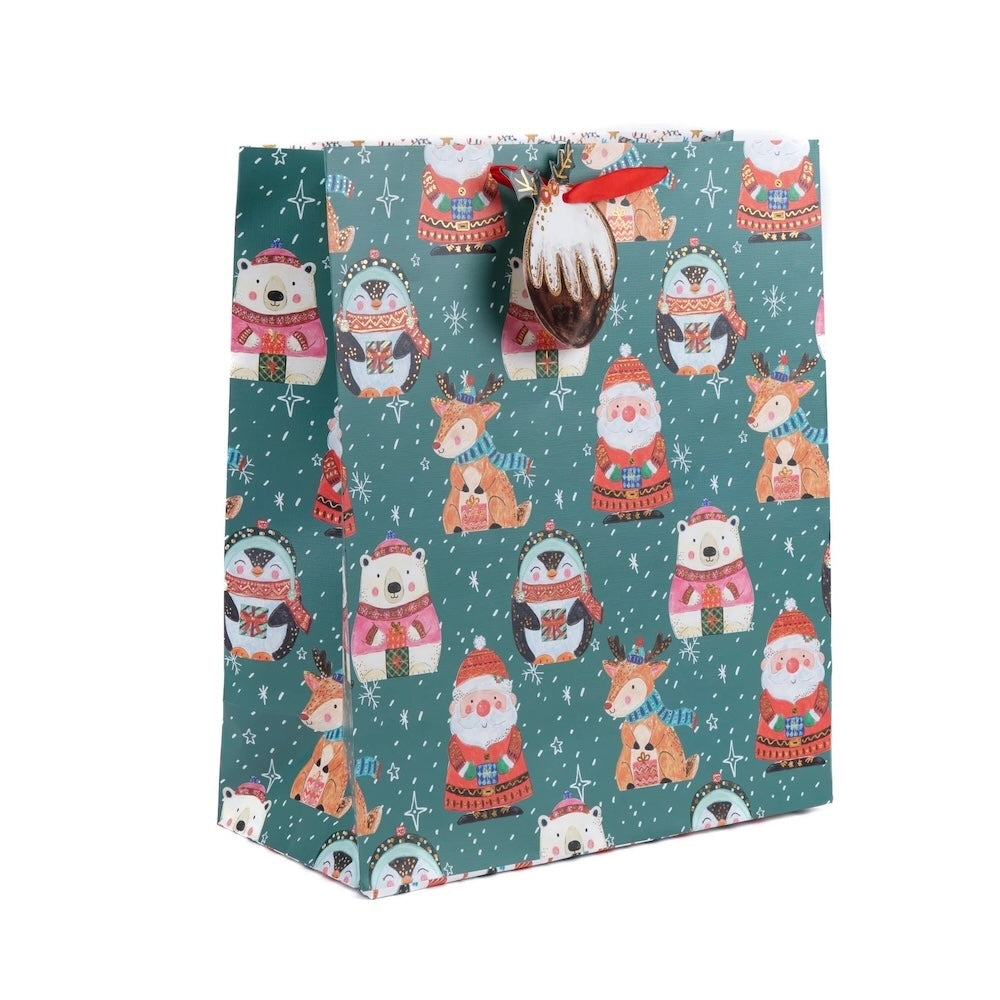 Bolsa de Regalo XL - Renos y Amigos