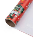 Papel de Regalo - Pinos Rojos