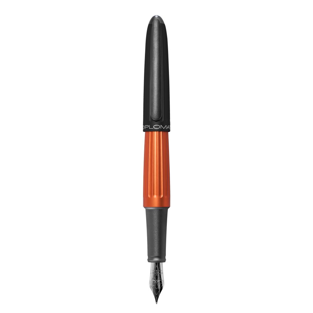 Pluma Fuente Aero - Negro/Naranjo (Black/Orange)